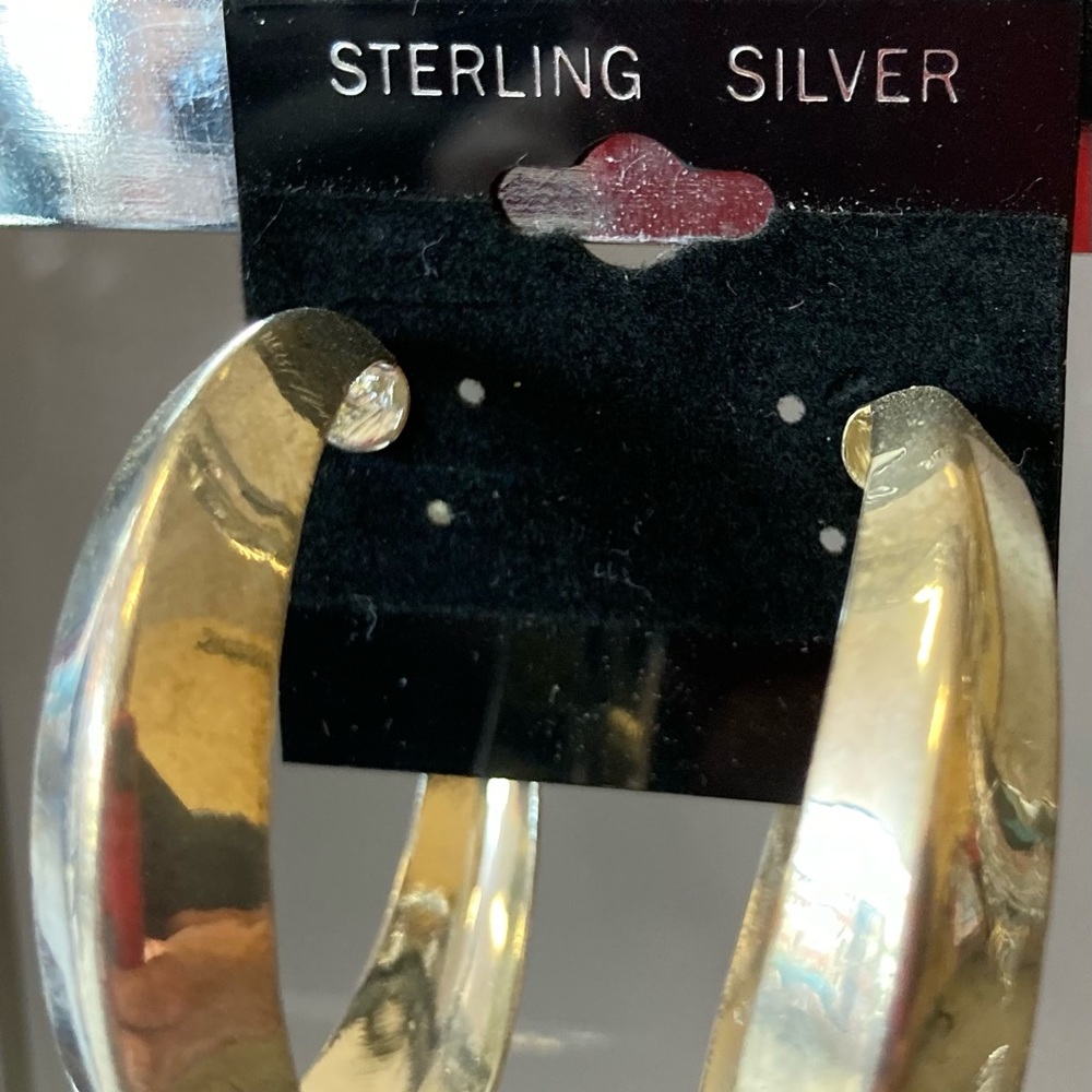 Sterling Silver Thick Hoops